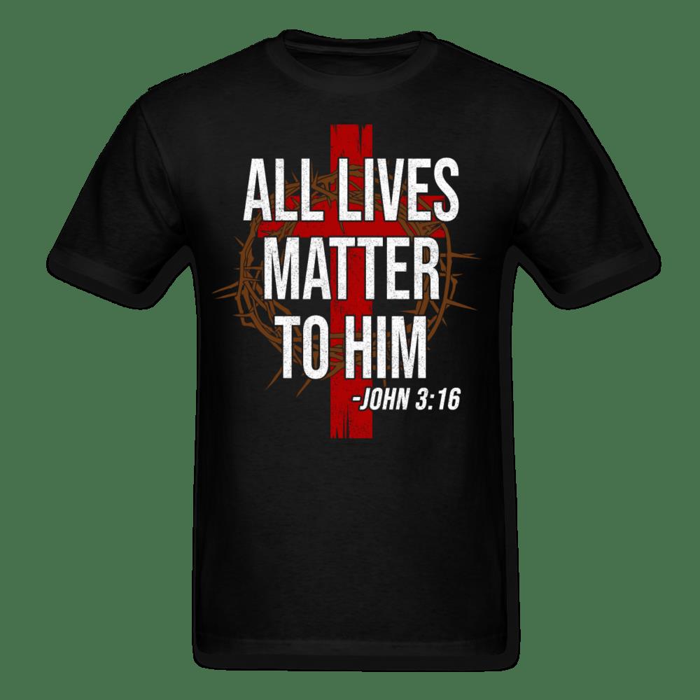 4th Of July Shirt, All Lives Matter To Him, Christian Jesus T-Shirt KM2906