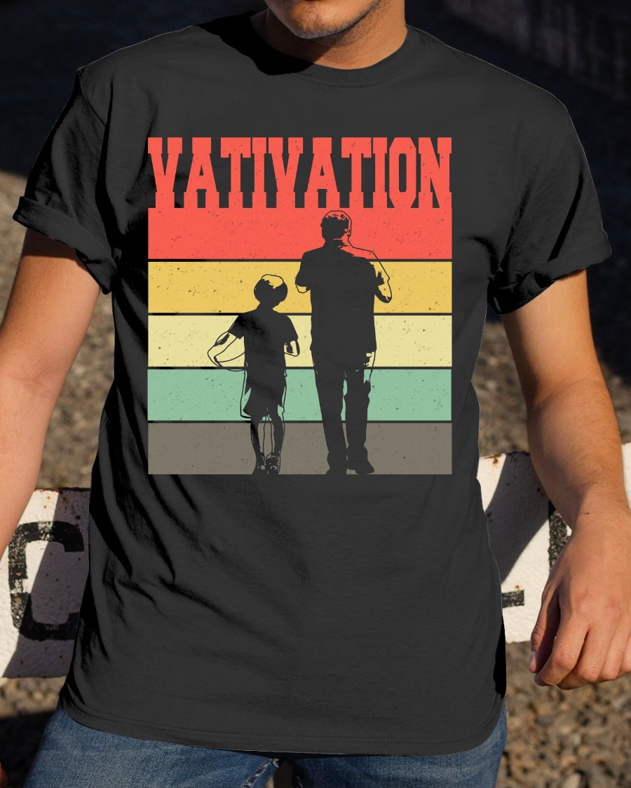 Father's Day Gift, Dad And Son Tee, Gift For Grandpa, Gift For Dad From Son, Vativation Vintage  T-Shirt