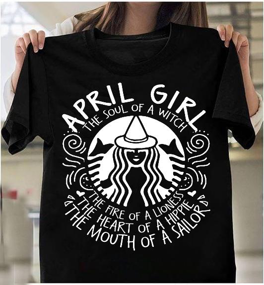 April Woman The Heart Of A Hippe T-Shirt April Woman The Heart Of A Hippe T-Shirt
