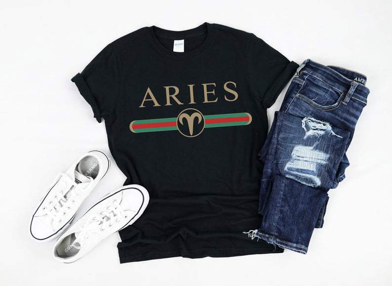 Aries Shirt, Aries Zodiac Sign, Astrology Birthday Shirt, Gift For Her, Aries Birth Gift Unisex T-Shirt