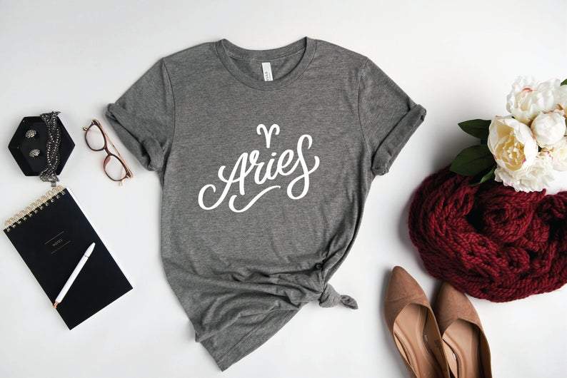 Aries Shirt, Aries Zodiac Sign, Astrology Birthday Shirt, Gift For Her, Best Gift For Aries V2 Unisex T-Shirt