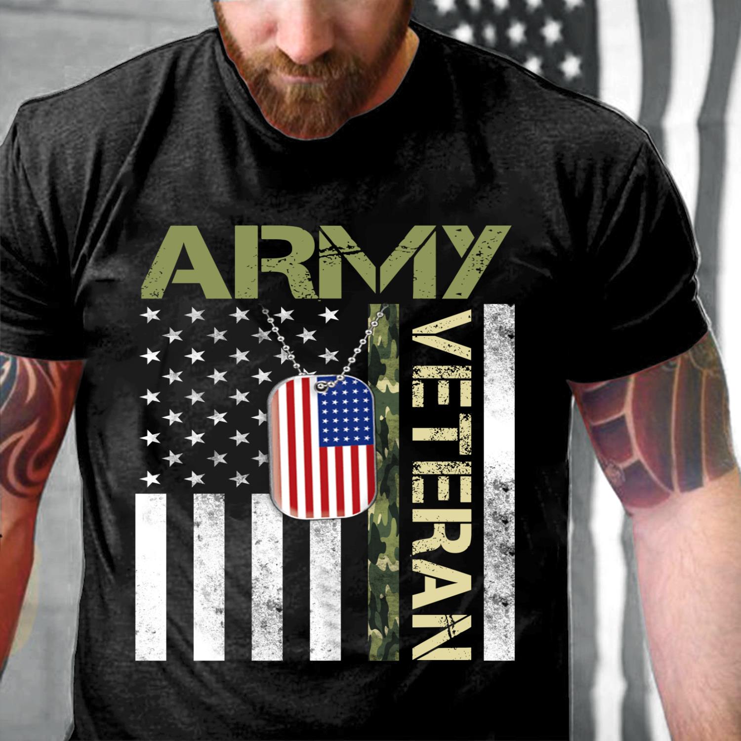 Army Veteran Shirt - American Flag Camo Proud Us Army Veteran T-Shirt Army Veteran Shirt - American Flag Camo Proud Us Army Veteran T-Shirt