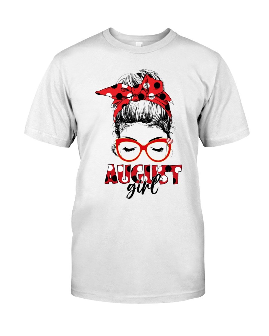 Birthday Shirt, Birthday Girl Shirt, Birthday Shirts For Women, August Girl 2 T-Shirt KM0607