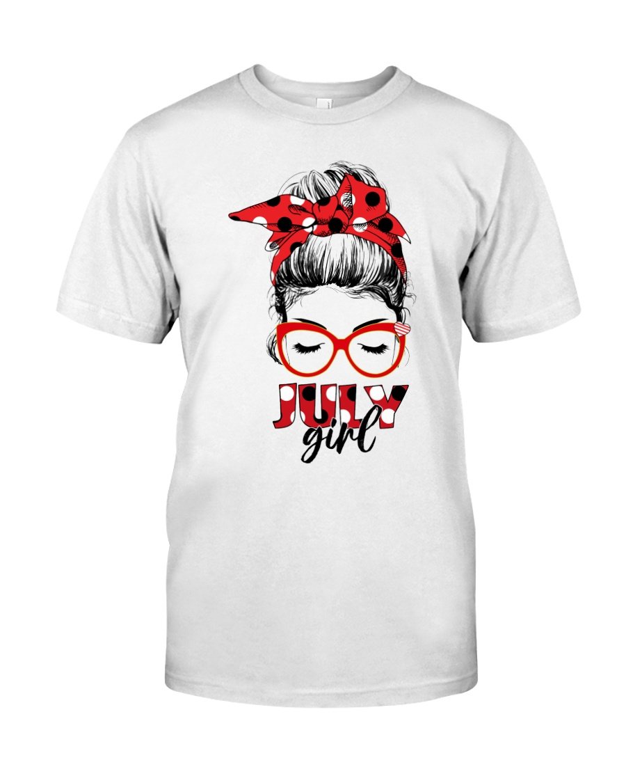 Birthday Shirt, Birthday Girl Shirt, Birthday Shirts For Women, July Girl 2 T-Shirt KM0607