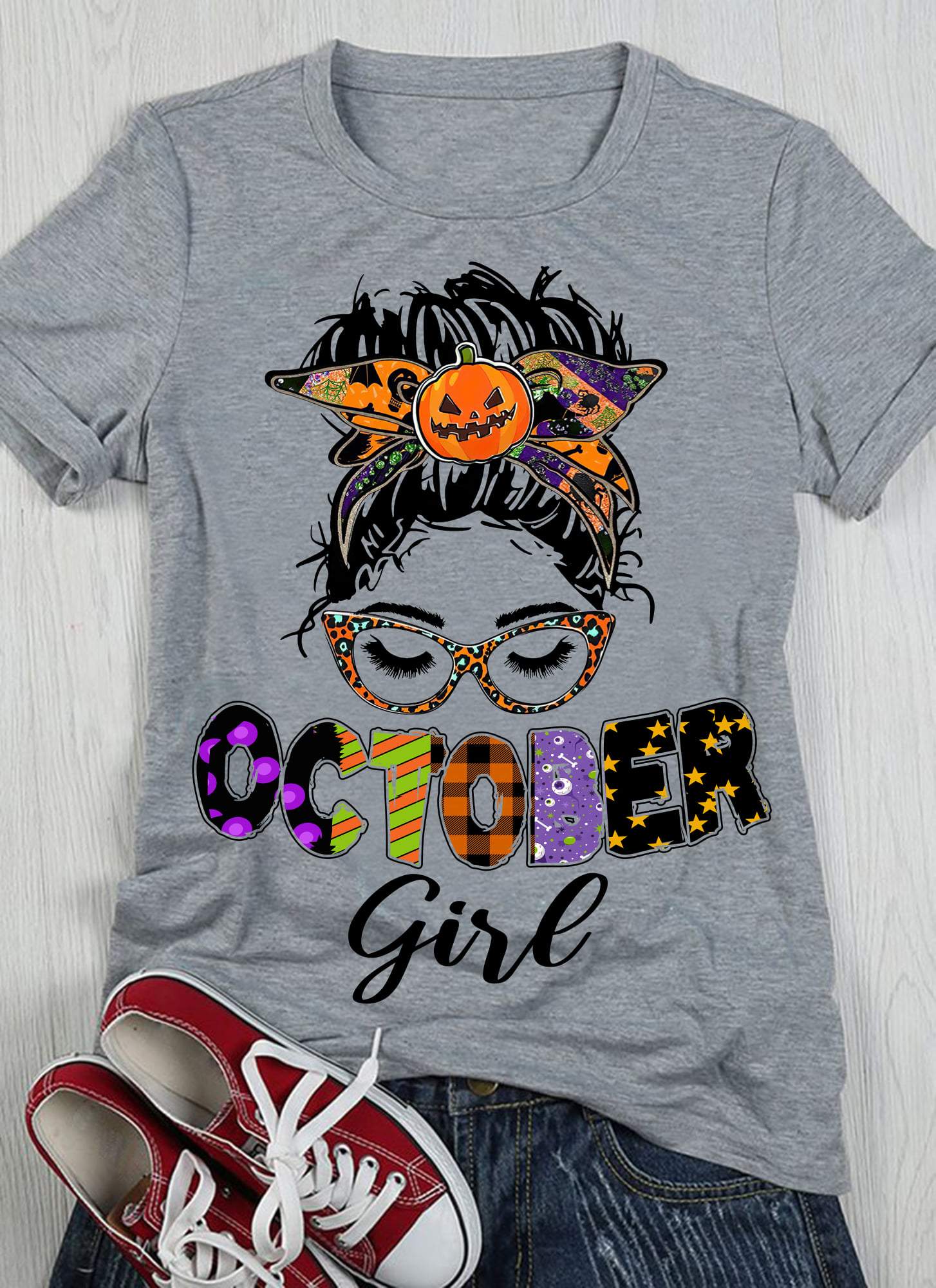 Birthday Shirt, Gift For October Girl, Birthday Shirts For Women, Halloween October Girl T-Shirt