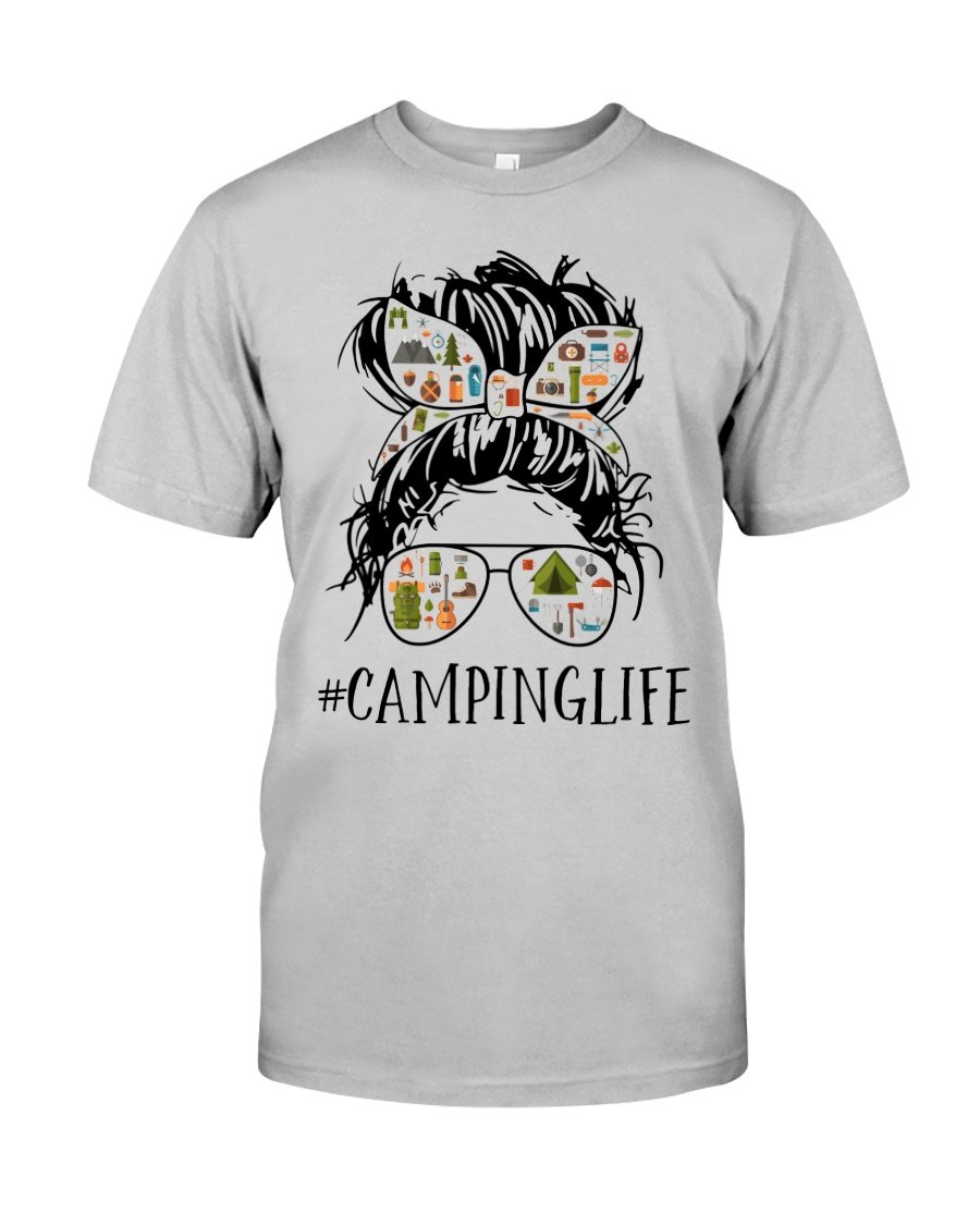 Camping Shirt, Shirts With Sayings, Camping Life T-Shirt KM0807