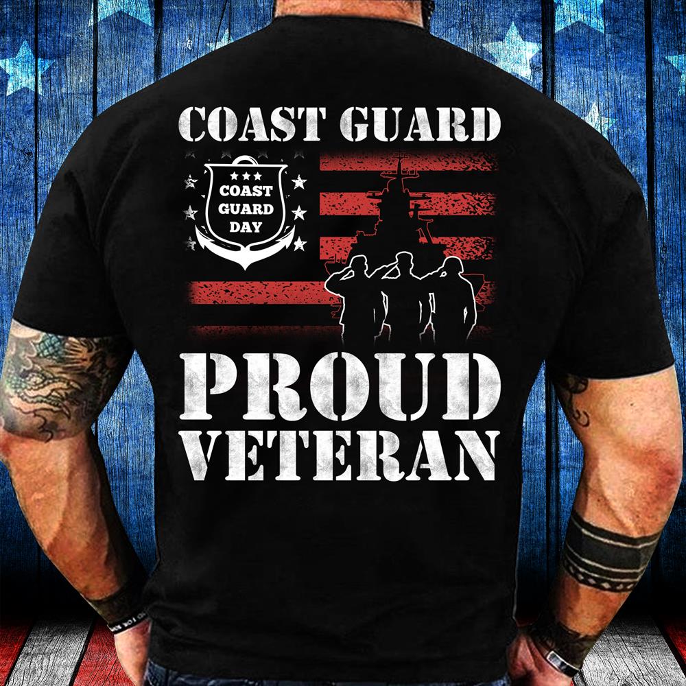 Coast Guard Proud Veteran T-Shirt Coast Guard Proud Veteran T-Shirt