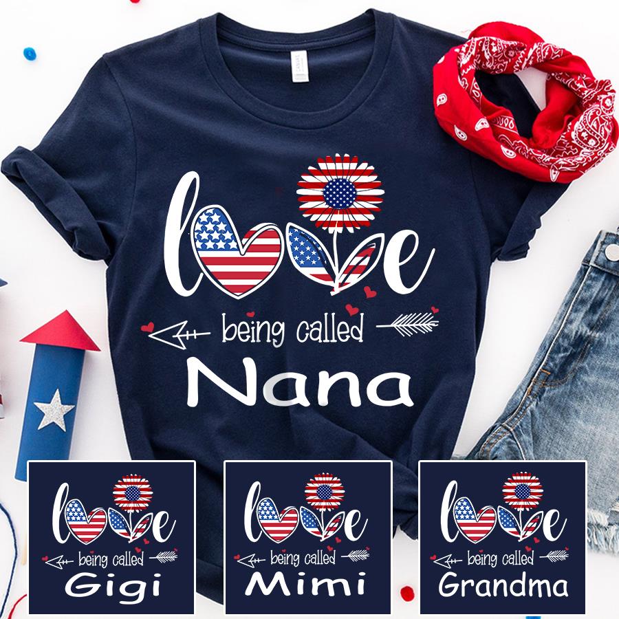 Custom Shirt, Grandma Shirt, Love Being Called Grandma T-Shirt KM0906