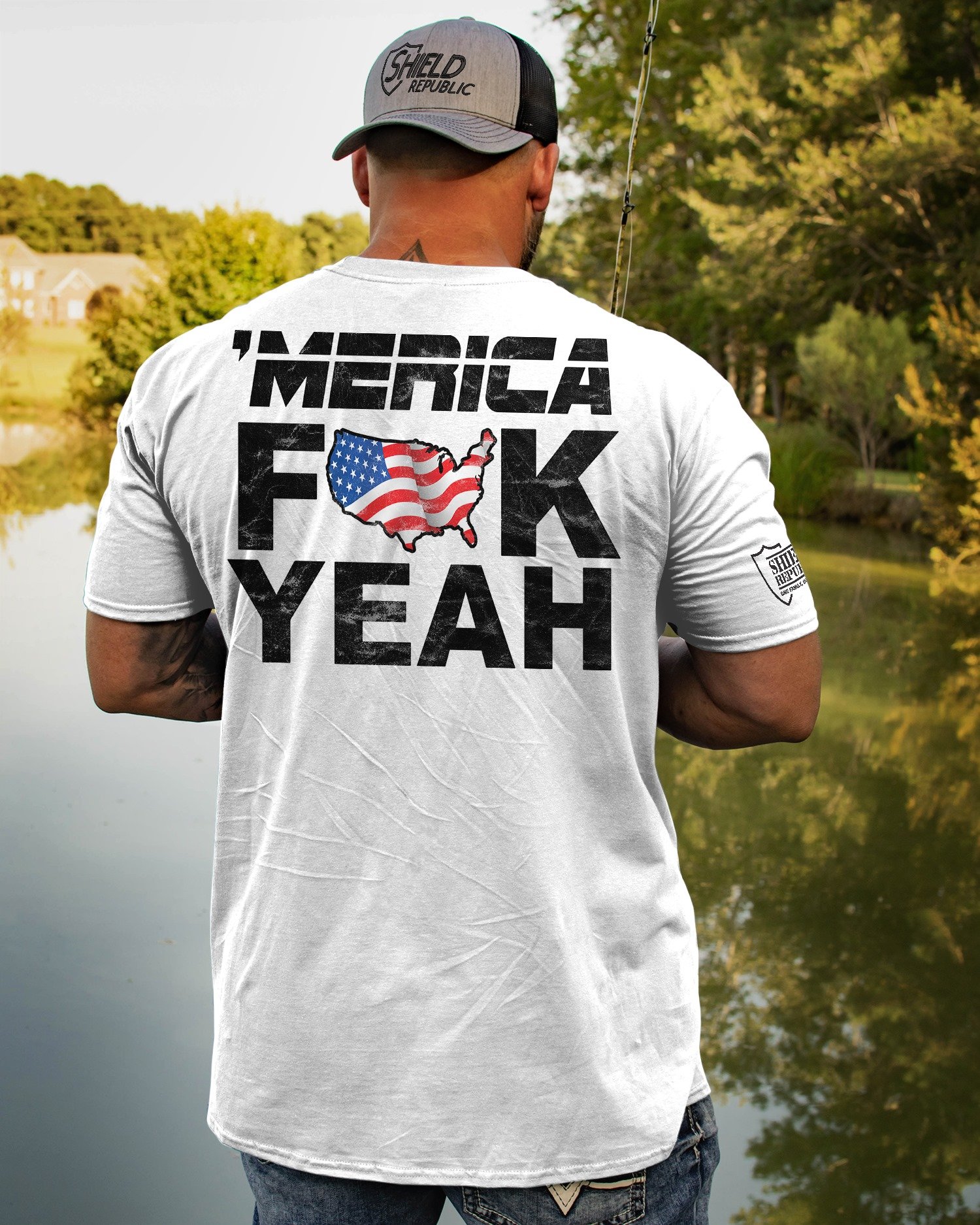Dad Shirt, Funny Shirt, Birthday Gifts Idea, Merica Fuck Yeah T-Shirt KM1406