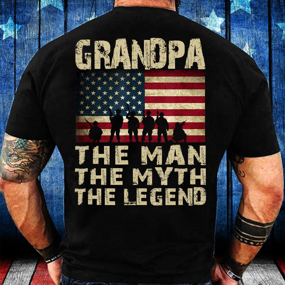 Father's Day Grandpa The Man Myth The Legend T-Shirt
