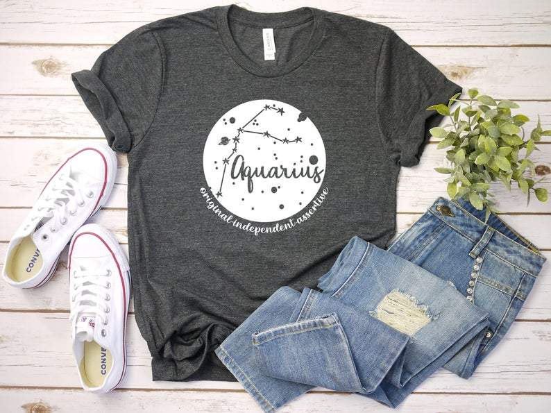 Funny Aquarius Shirt, Aquarius Zodiac Sign, Astrology Birthday Shirt, Gift For Aquarius V4 Unisex T-Shirt