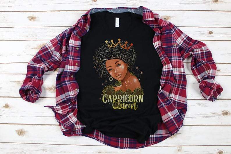 Funny Capricorn Shirt, Capricorn Zodiac Sign, Capricorn Queen, Black Queen Capricorn Shirt Unisex T-Shirt Funny Capricorn Shirt, Capricorn Zodiac Sign, Capricorn Queen, Black Queen Capricorn Shirt Unisex T-Shirt
