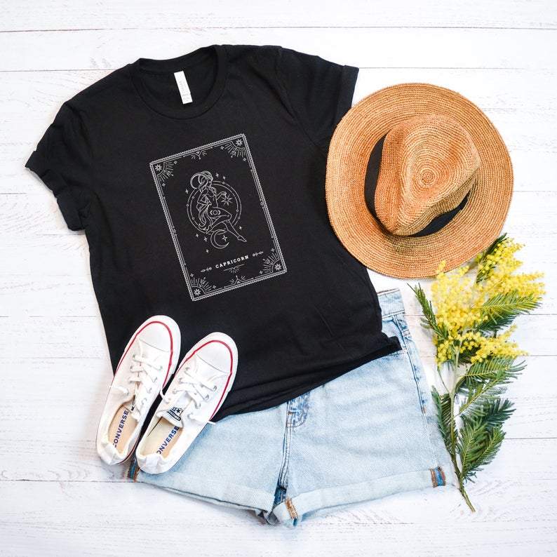 Funny Capricorn Shirt, Capricorn Zodiac Sign, Capricorn Tarot Card, Capricorn Shirt Unisex T-Shirt