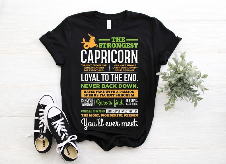 Funny Capricorn Shirt, Capricorn Zodiac Sign, The Strongest Capricorn Unisex T-Shirt
