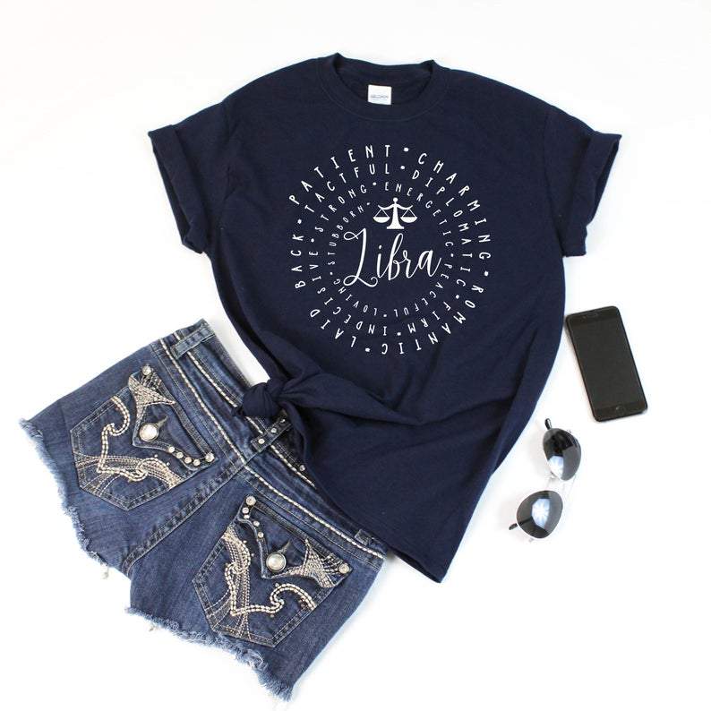 Funny Libra Shirt, Libra Zodiac Sign, Libra Birthday Shirt, Birthday Gift For Her Unisex T-Shirt