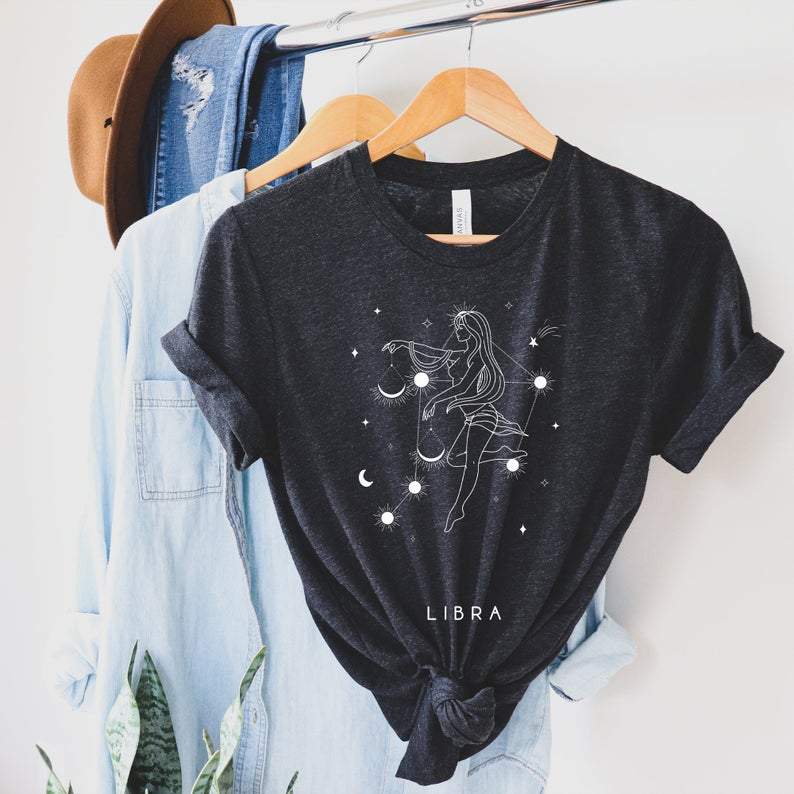 Funny Libra Shirt, Libra Zodiac Sign, Libra Birthday Shirt, Birthday Gift For Her V4 Unisex T-Shirt