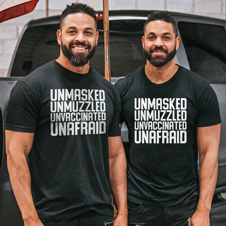 Funny Quote Shirt, Funny Shirt Saying, Unmasked Unmuzzled, Gift For Him KM2105 Unisex T-Shirt