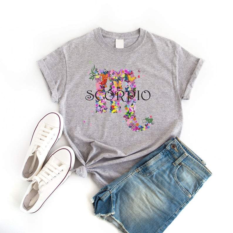 Funny Scorpio Shirt, Scorpio Zodiac Sign, Birthday Gift For Scorpio, Gift For Her V3 Unisex T-Shirt