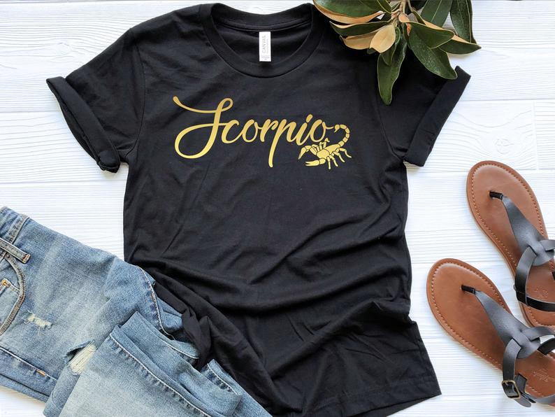 Funny Scorpio Shirt, Scorpio Zodiac Sign, Birthday Gift For Scorpio, Gift For Her V3 Unisex T-Shirt