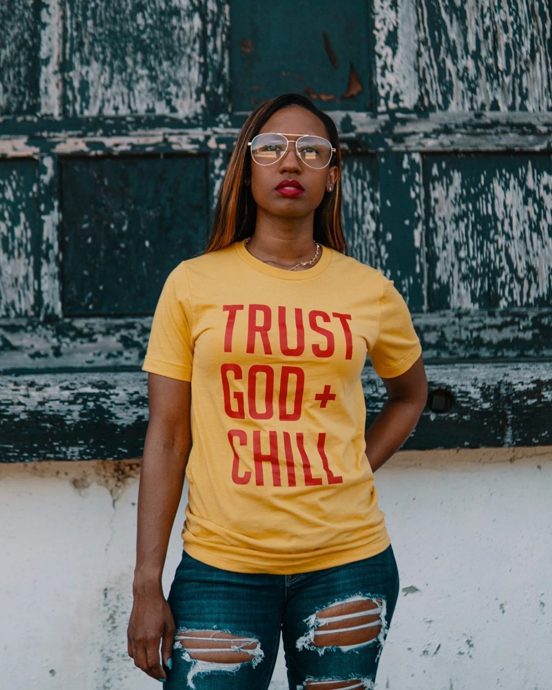 Trust God Chill ATMTD08 T-Shirt