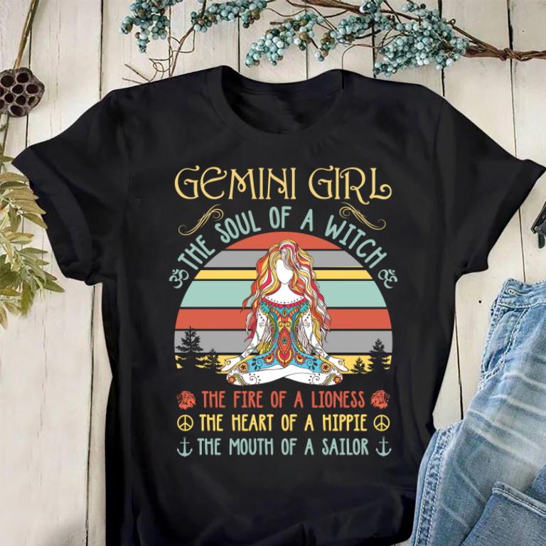 Gemini Unisex T-Shirt, Gemini Zodiac, Gemini Girl The Girl Of A Witch, Gemini Birthday Shirt, Birthday Gift T-Shirt
