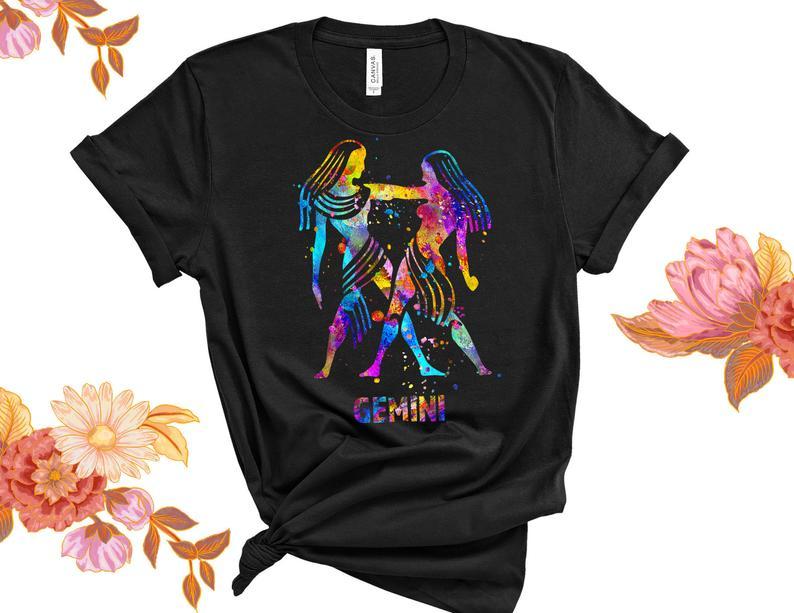 Gemini Unisex T-Shirt, Gemini Zodiac, Gemini Zodiac Sign, Gemini Horoscope, June Birthday V2 T-Shirt
