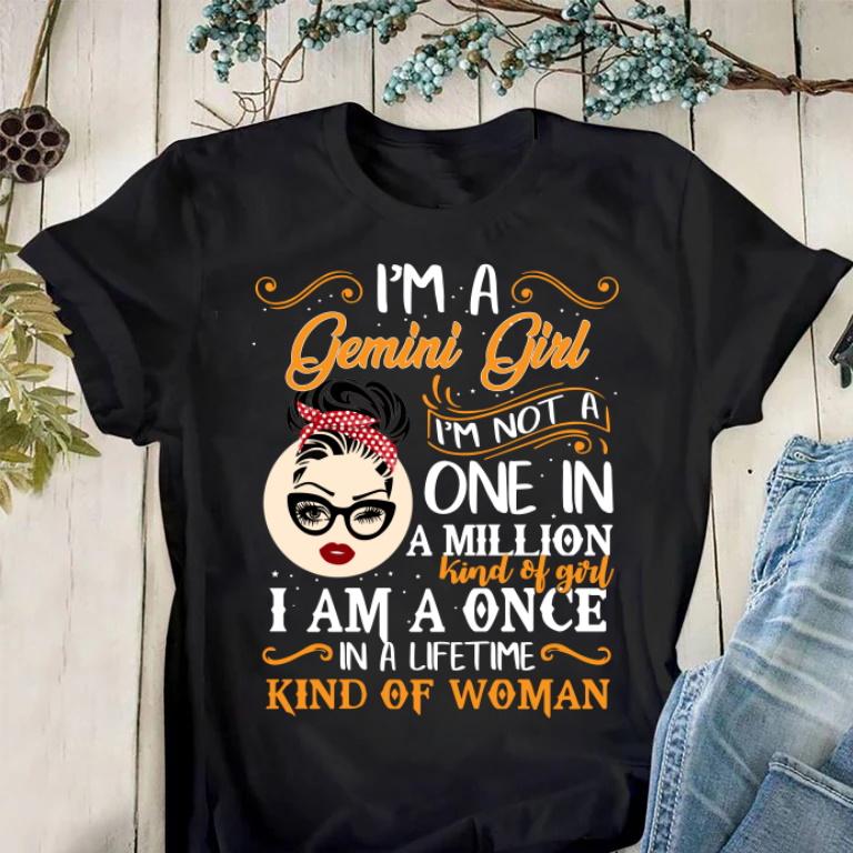 Gemini Unisex T-Shirt, Gemini Zodiac, I'm A Gemini Girl V2, Gemini Birthday Shirt, Birthday Gift T-Shirt