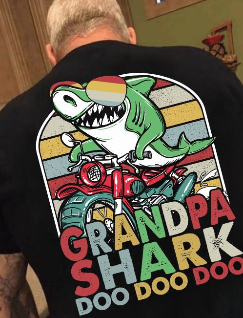 Grandpa Shark Doo Doo Doo TD01 T-Shirt Grandpa Shark Doo Doo Doo TD01 T-Shirt