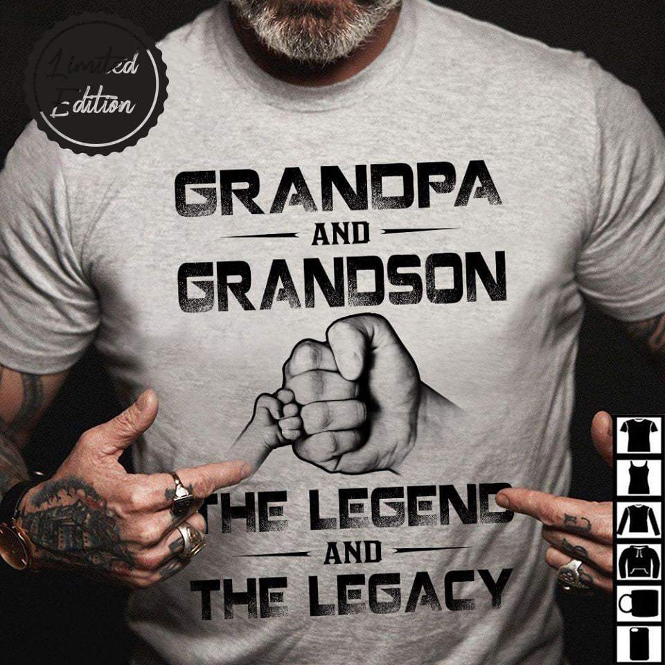 Grandpa Shirt, Grandpa And Grandson, The Legend And The Legacy T-Shirt KM2308