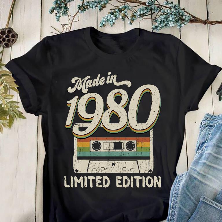Made In 1980 Limited Cassette T-Shirt Made In 1980 Limited Cassette T-Shirt