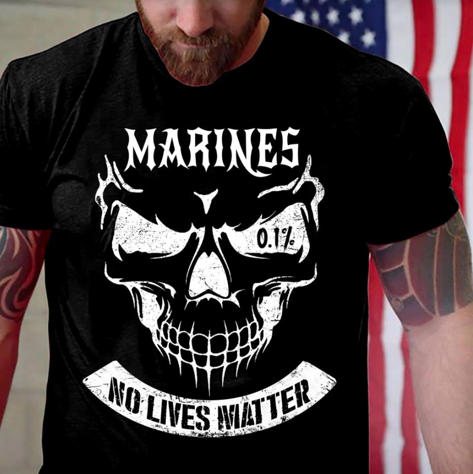 Marines Veteran Shirt, Marines No Lives Matter, Gift For Marine Veteran T-Shirt