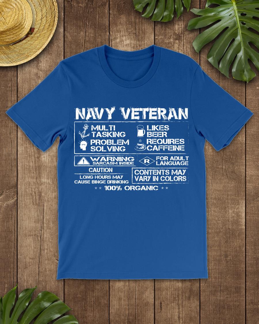 Navy Veteran Contents May Vary In Colors T-Shirt Navy Veteran Contents May Vary In Colors T-Shirt