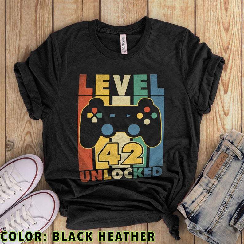 Original 1979 Level 42 Unlocked, Birthday Gifts For Him For Her Unisex T-Shirt KM0704