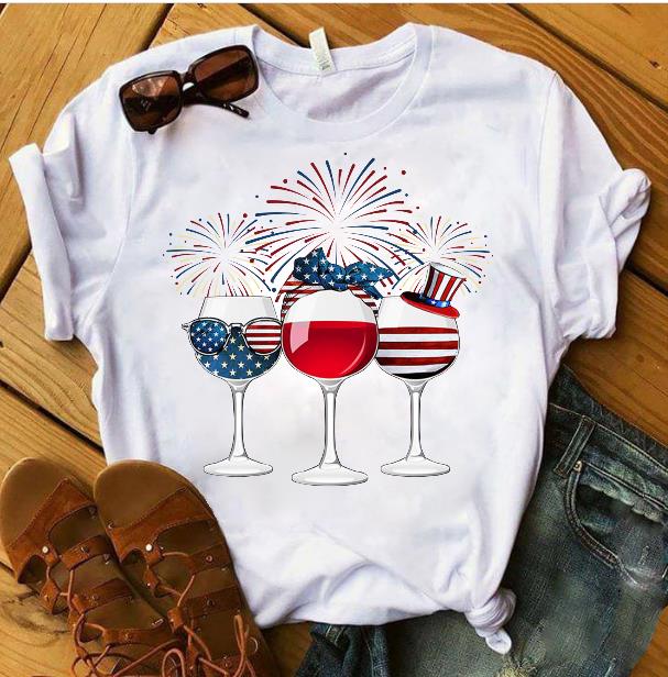 Patriotic Shirt, Patriot Wine Glasses, Patriot Day T-Shirt