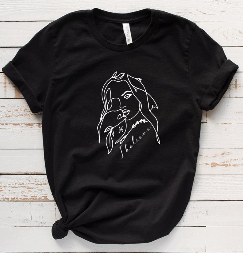 Pisces Shirt, Pisces Zodiac Sign, Astrology Birthday Shirt, Birthday Gift For Pisces Unisex T-Shirt