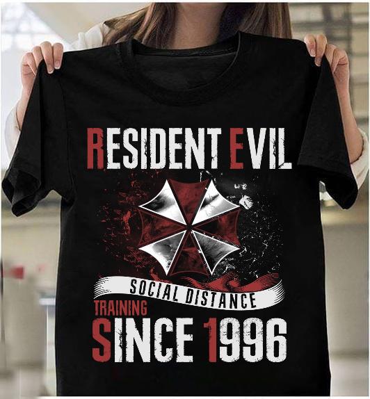 Resident Evil Social Distance Training Since 1996 T-Shirt Resident Evil Social Distance Training Since 1996 T-Shirt