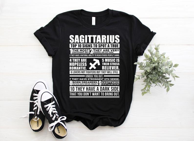 Sagittarius Birthday Shirts, Sagittarius Zodiac Sign, Astrological Tee Shirt V1, Gift For Her Unisex T-Shirt