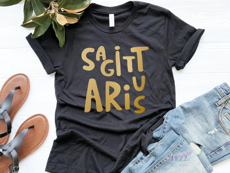 Sagittarius Birthday Shirts, Sagittarius Zodiac Sign, Sagittarius Sign V3, Gift For Her Unisex T-Shirt