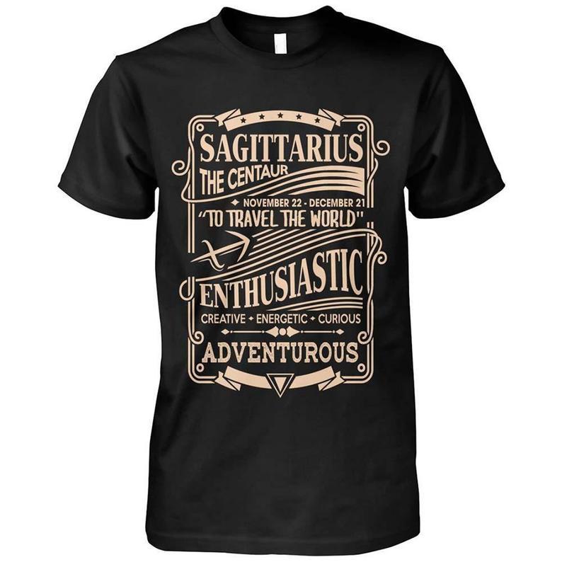 Sagittarius Birthday Shirts, Sagittarius Zodiac Sign, The Centaur Sagittarius, Gift For Her Unisex T-Shirt