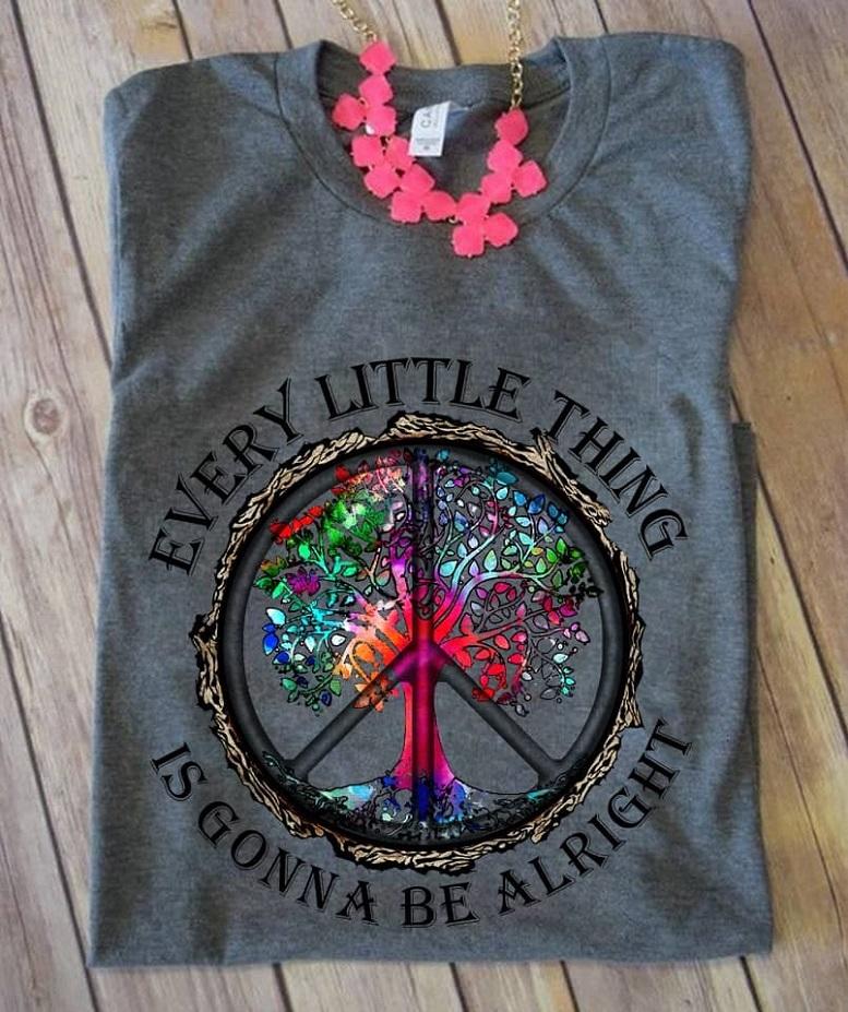 Trending Shirt, Shirt With Sayings, Every Little Thing Is Gonna Be Alright Unisex T-Shirt KM1207