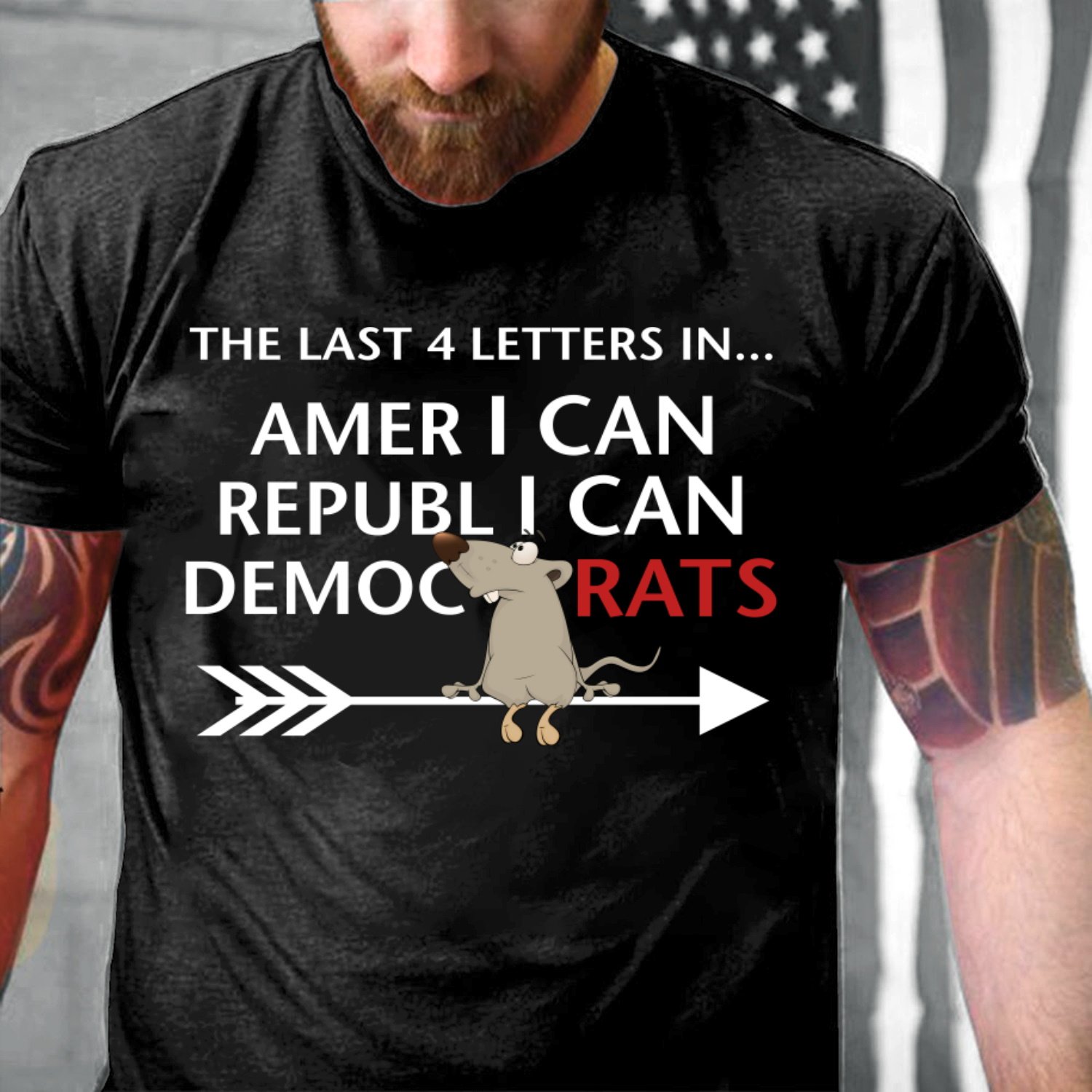 Trump Shirt, Trump 2024, Shirt With Sayings, The Last 4 Letters In American T-Shirt KM2607 Trump Shirt, Trump 2024, Shirt With Sayings, The Last 4 Letters In American T-Shirt KM2607