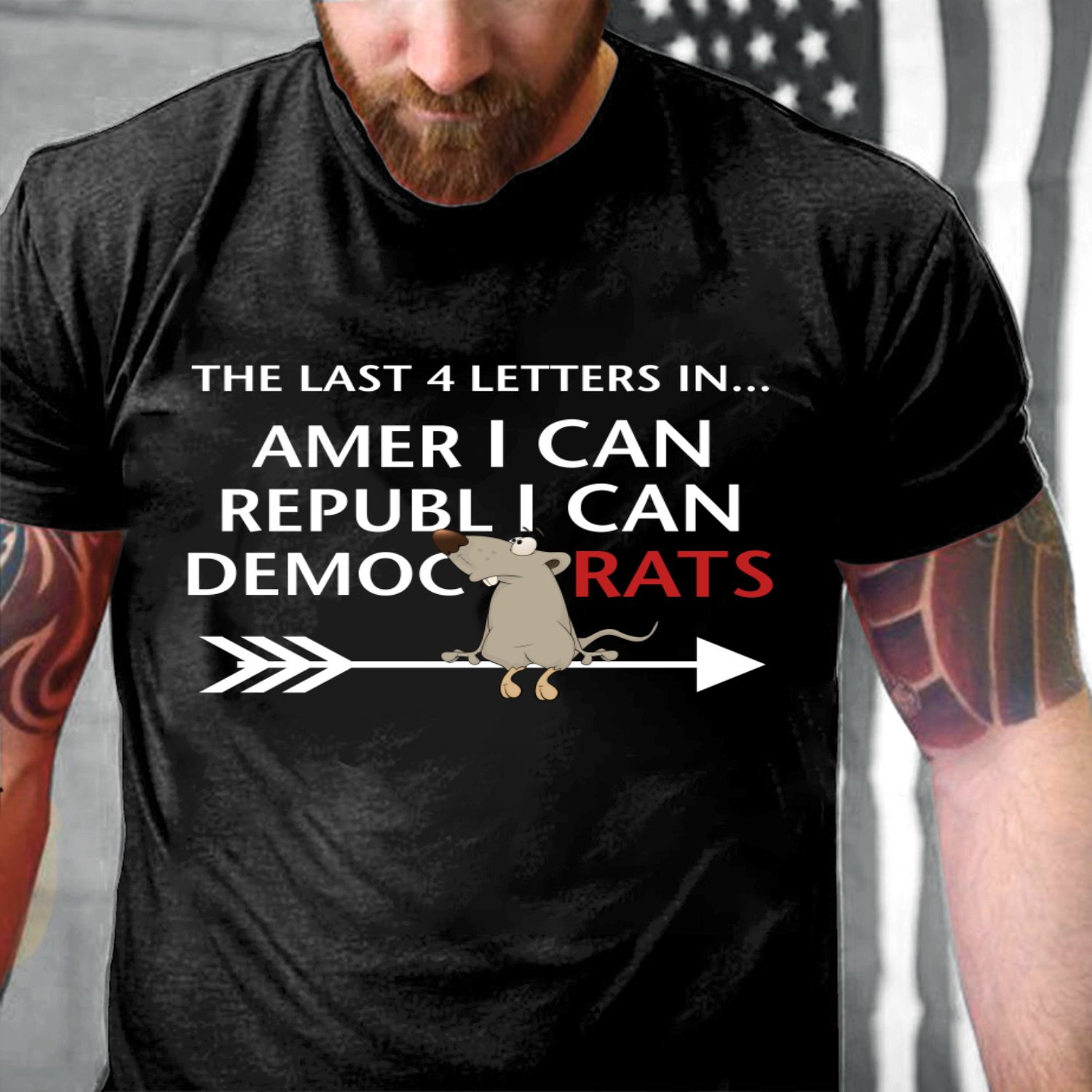 Trump Shirt, Trump 2024, Shirt With Sayings, The Last 4 Letters In American T-Shirt Trump Shirt, Trump 2024, Shirt With Sayings, The Last 4 Letters In American T-Shirt