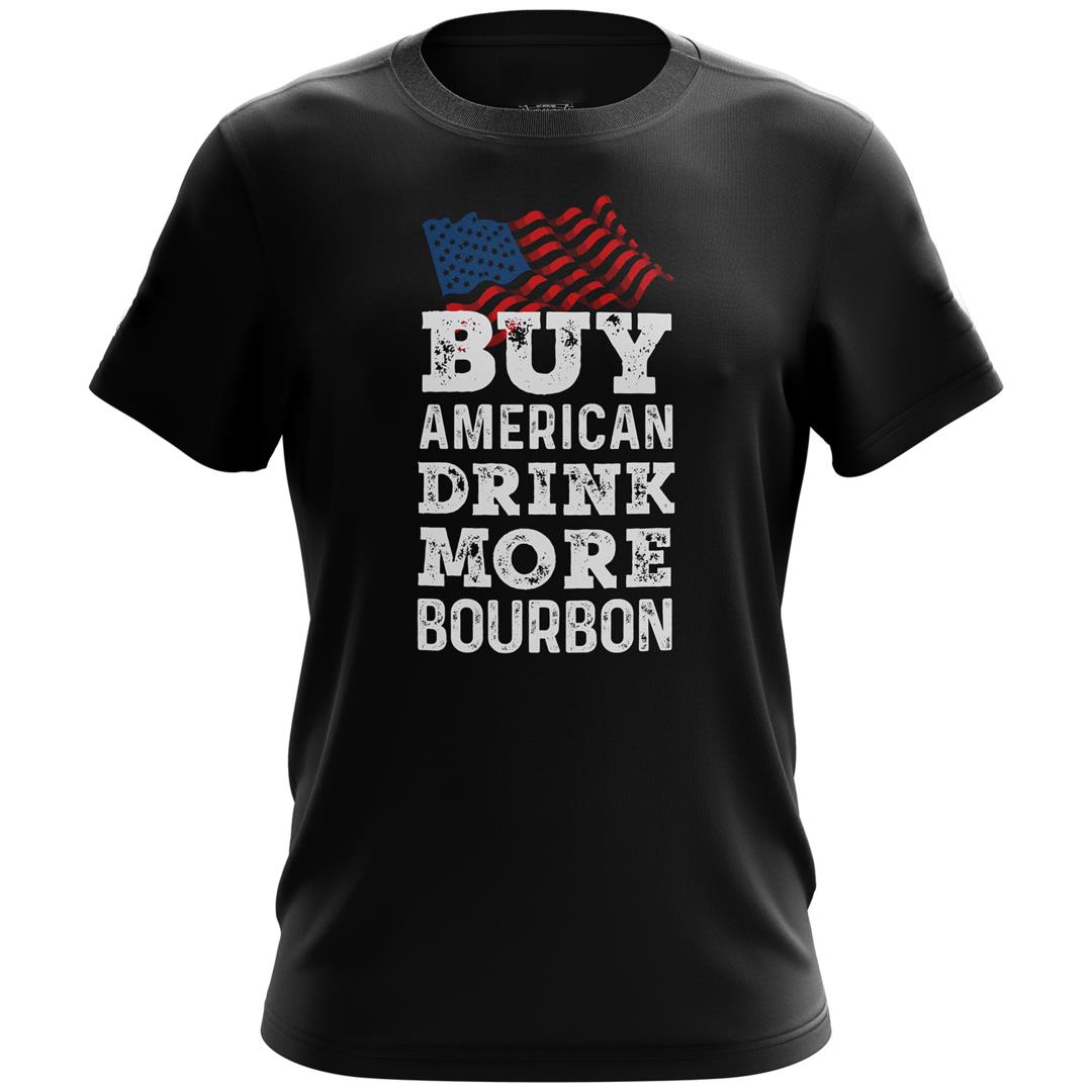 Veteran Shirt, Buy American Drink More Bourbon T-Shirt KM0308