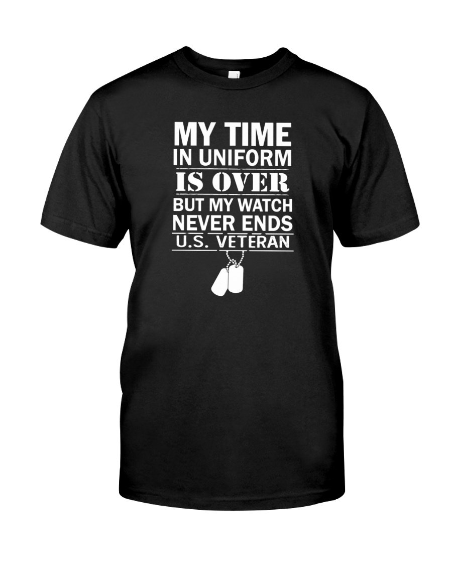 Veteran Shirt, Dad Shirt, U.S Veteran, Veteran's Time In The Uniform T-Shirt KM0906