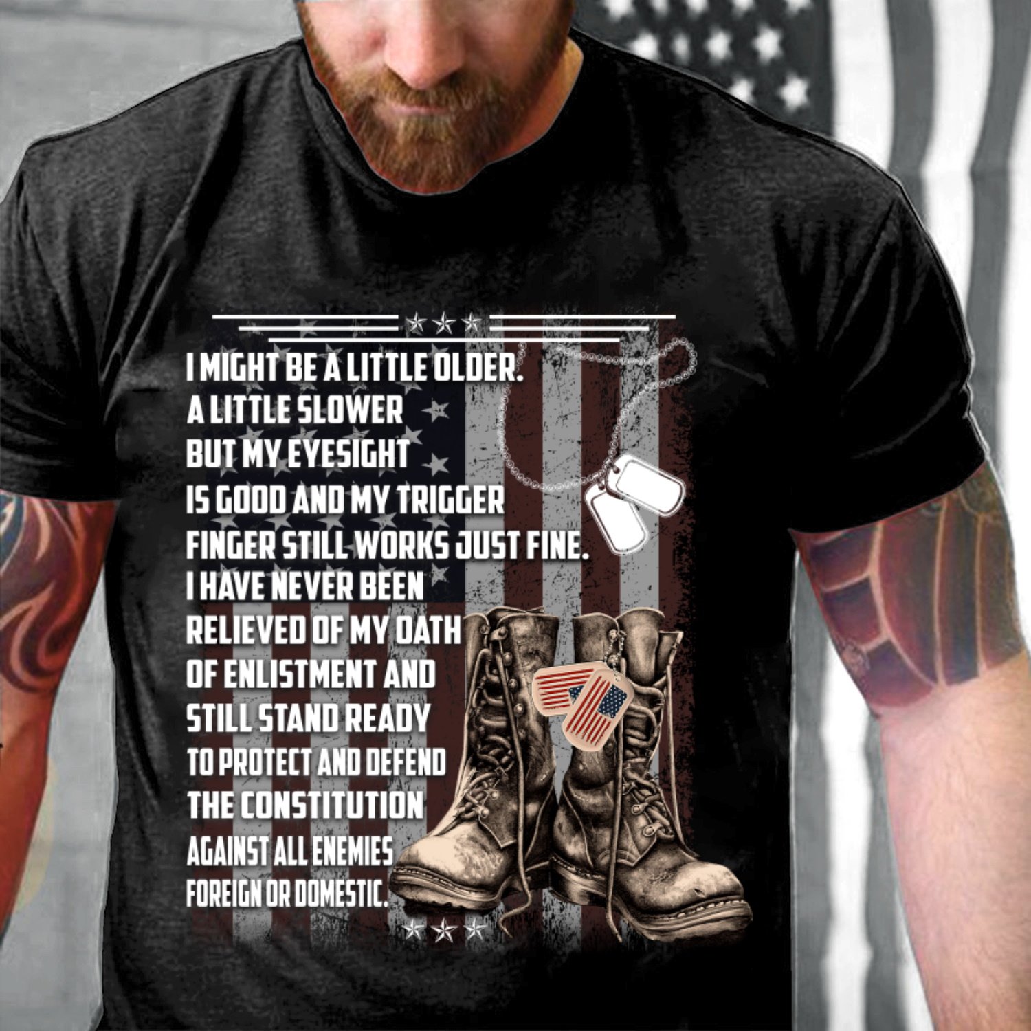 Veteran Shirt, Female Veteran, I Might Be A Little Older A Little Slower Unisex T-Shirt KM0106