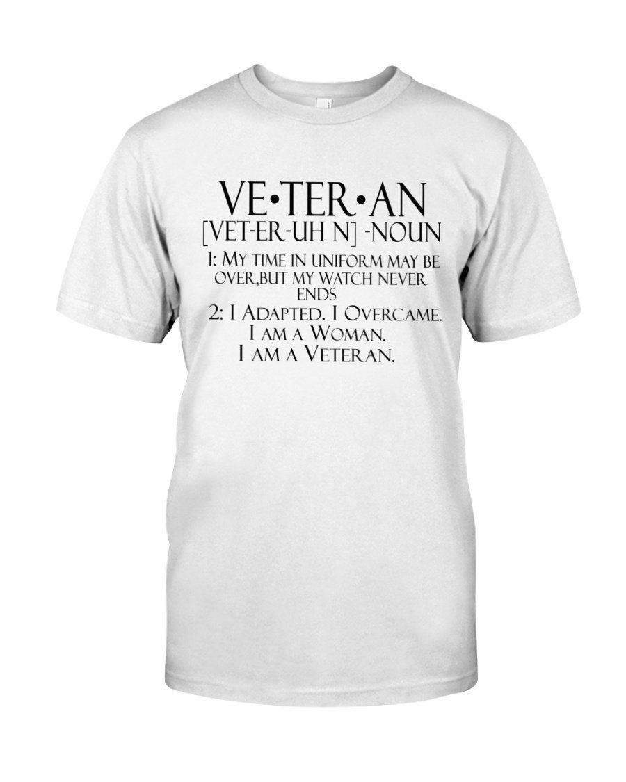 Veteran Shirt, Female Veteran, Veteran-The Myth Of America Unisex T-Shirt KM3105