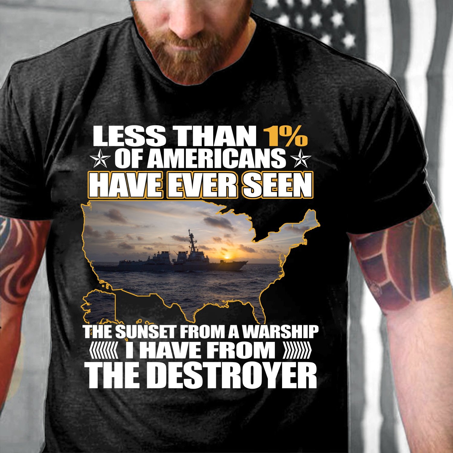 Veteran Shirt, Navy Shirt, The Sunset From A Warship I Have From The Destroyer T-Shirt