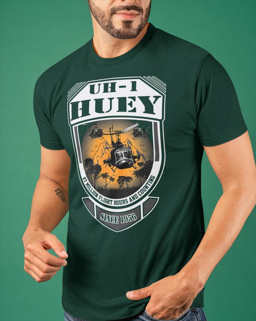 Veteran Shirt, Uh1 27 Million Flight Premium T-Shirt, Father's Day Gift For Dad KM1304