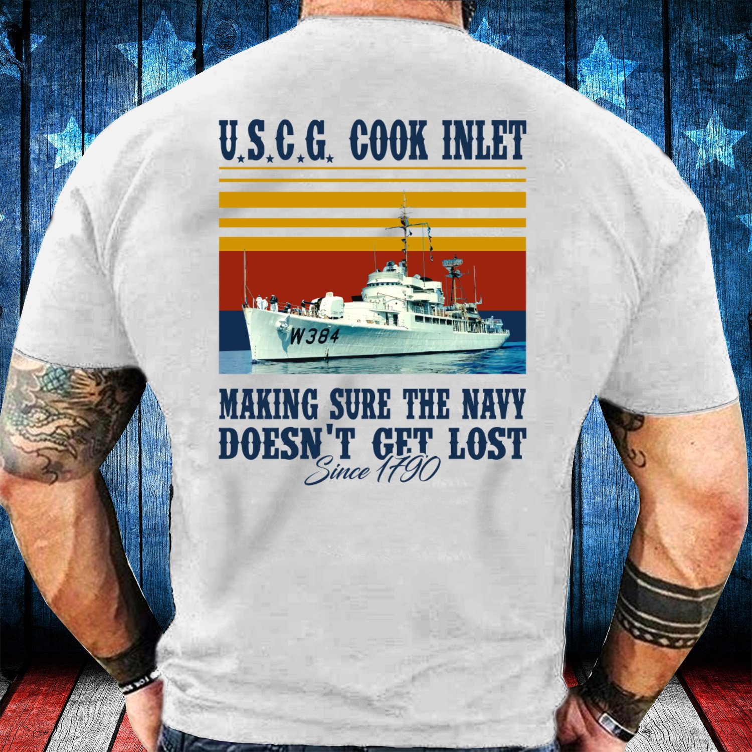 Veteran Shirt - USCG Cook Inlet, Make Sure The Navy Doesn't Get Lost T-Shirt Veteran Shirt - USCG Cook Inlet, Make Sure The Navy Doesn't Get Lost T-Shirt