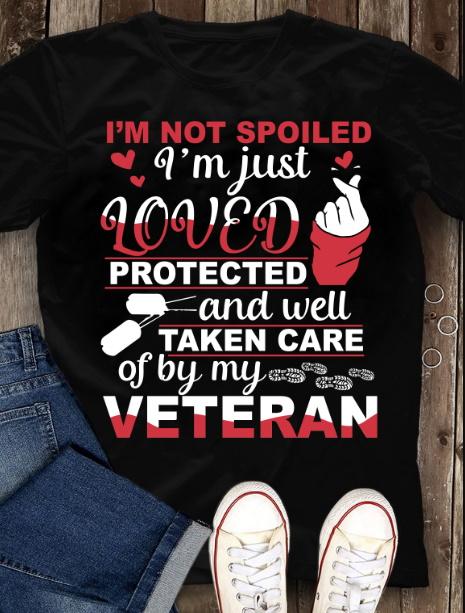 Veteran Shirt, Veteran's Day Gift, Well Taken Care Of By My Veteran T-Shirt KM0106